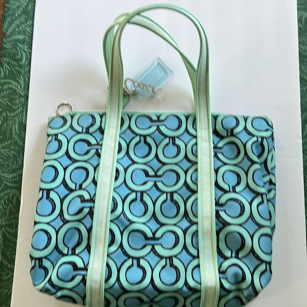Coach Poppy 3D Op Art Glam Tote Purse Handbag Style 14983 - Picture 4 of 8